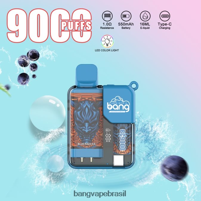 Bang Vape Box BC9000 pré-cheio 16ml - 8BDZ026 Bang Vape Price descartável