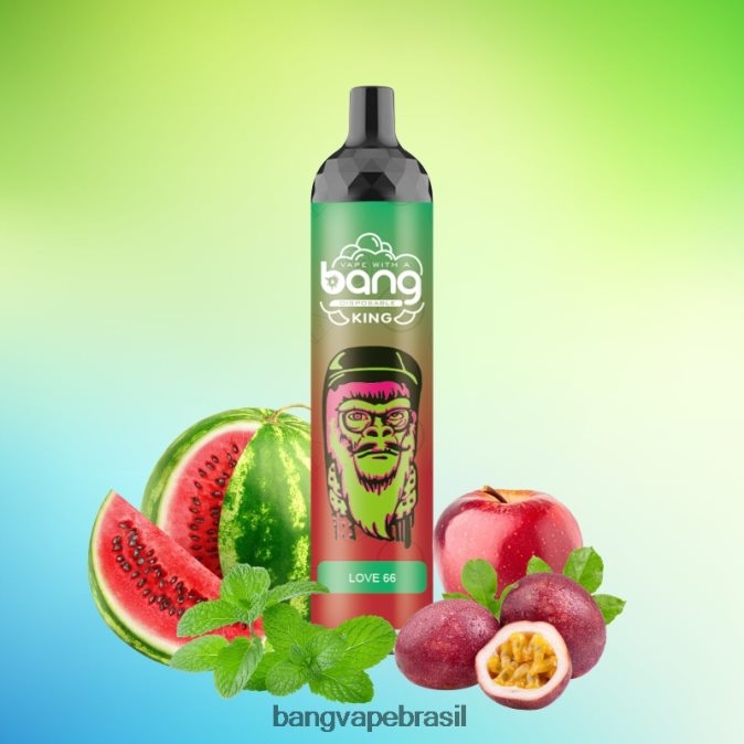 Bang Vape King 6000 baforadas 5% nic recarregável tipo-c - 8BDZ028 Bang Vape Flavors descartável