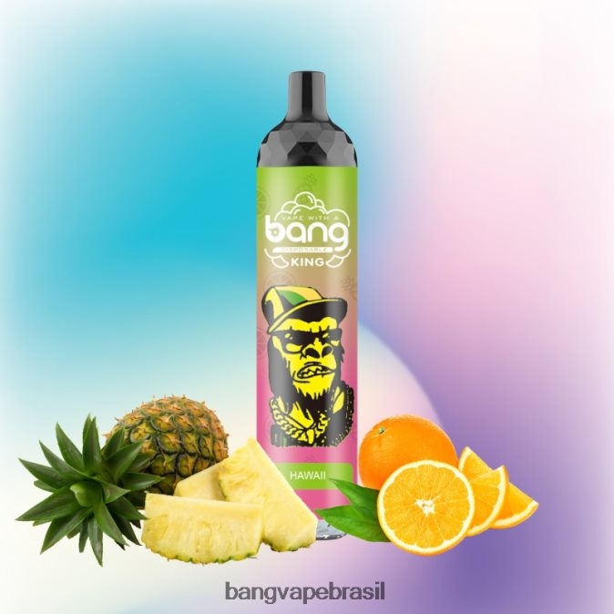 Bang Vape King 6000 baforadas 5% nic recarregável tipo-c - 8BDZ028 Bang Vape Flavors descartável