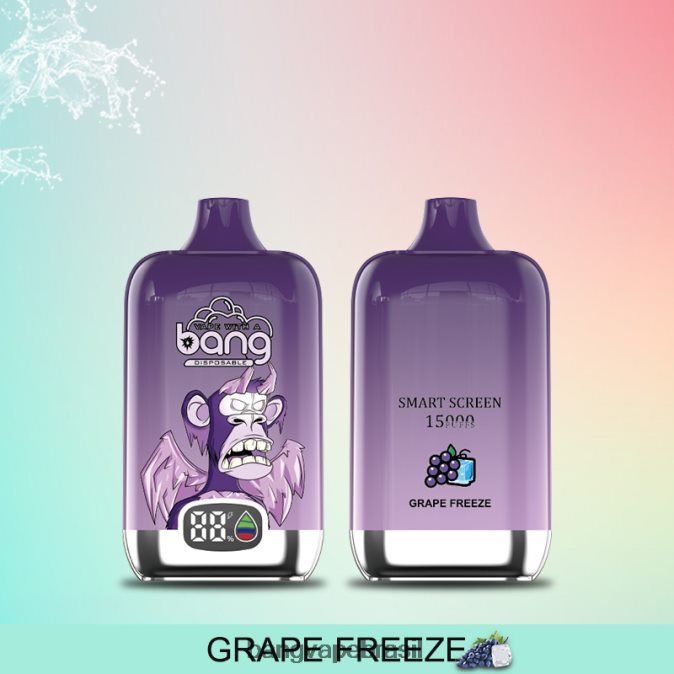 Bang Vape Digital Smart Screen 15.000 baforadas 25ml - 8BDZ0211 Vape Gang Brasil descartável