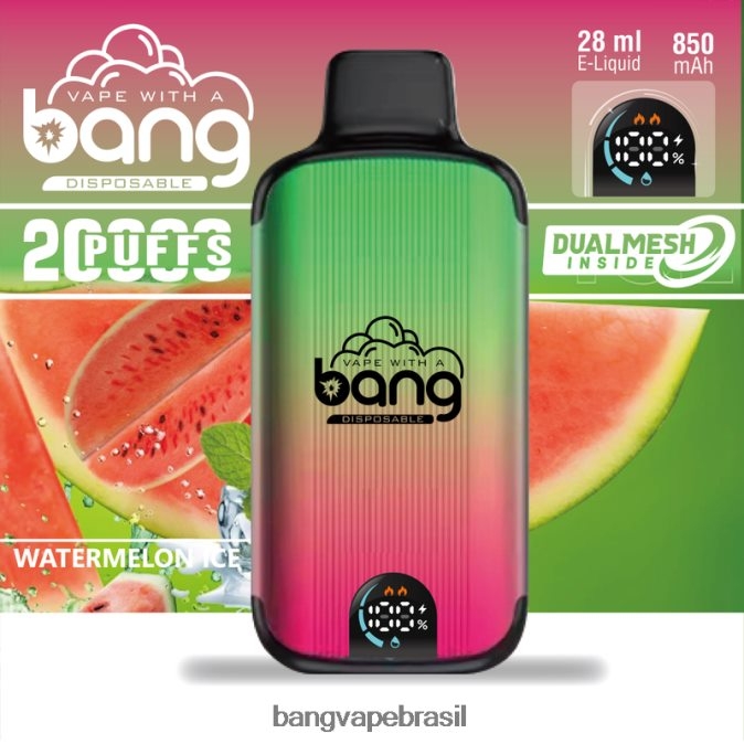Bang Vape Digital Smart Screen 20.000 baforadas - 8BDZ023 Vape Gang Disposables descartável