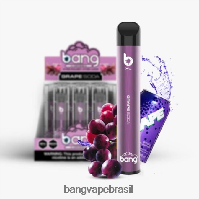 Bang Vape XL descartável - 8BDZ0229 Bang Box Vape Flavors refrigerante de uva