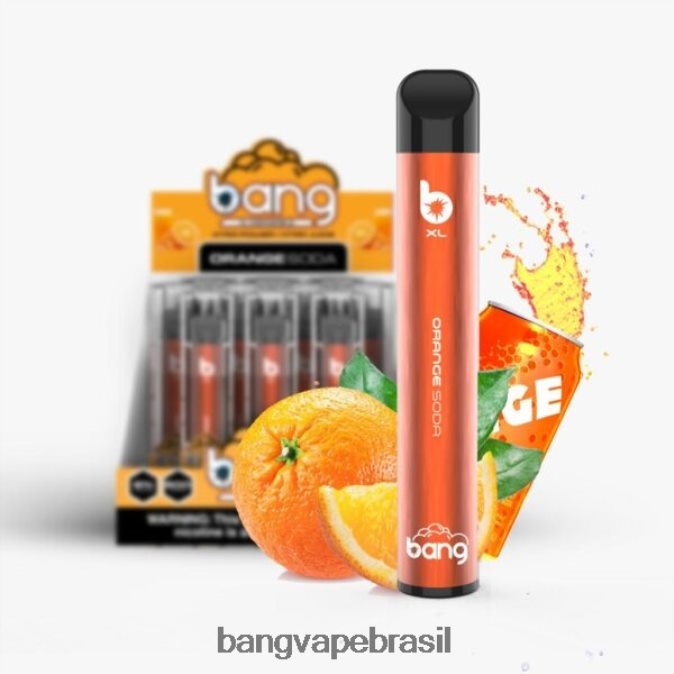 Bang Vape XL descartável - 8BDZ0232 Bang Vape Brasil refrigerante de laranja