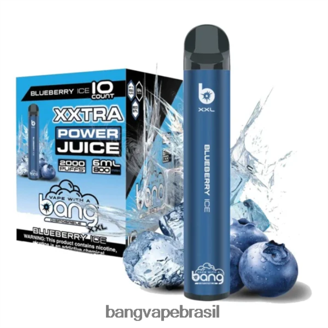 Bang Vape XXL 2.000 baforadas - 8BDZ0214 Bang Vape Disposable gelo de mirtilo