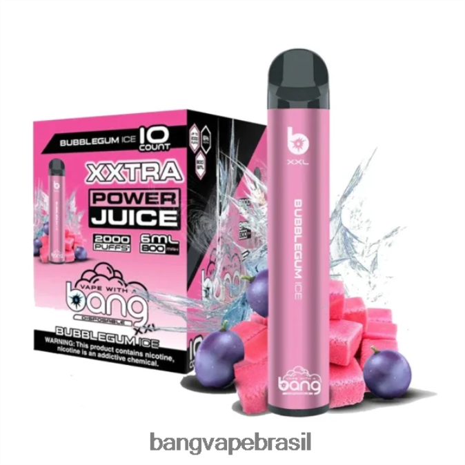 Bang Vape XXL 2.000 baforadas - 8BDZ0215 Vape Gang Flavors gelo de chiclete