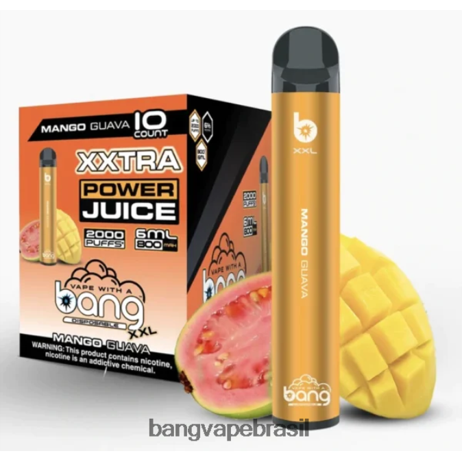 Bang Vape XXL 2.000 baforadas - 8BDZ0220 Best Bang Vape Flavor manga goiaba