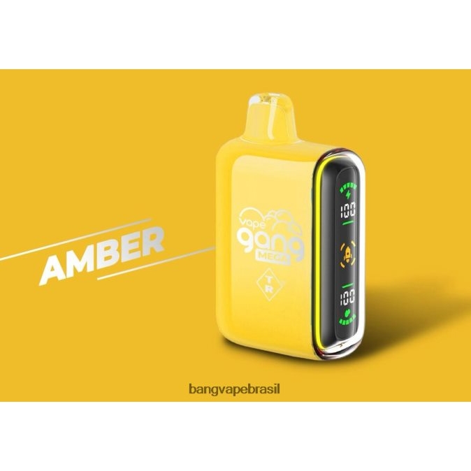 Vape Gang MEGA 20.000 baforadas de vape descartável (caixa com 5) - 8BDZ0250 Best Bang Vape Flavor âmbar