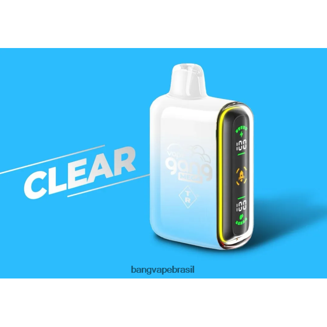 Vape Gang MEGA 20.000 baforadas de vape descartável (caixa com 5) - 8BDZ0256 Bang Vape Disposable claro