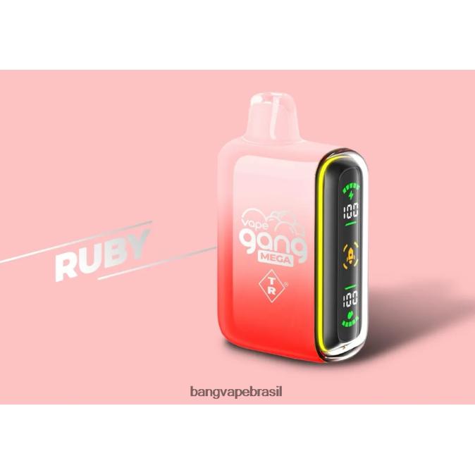 Vape Gang MEGA 20.000 baforadas de vape descartável (caixa com 5) - 8BDZ0258 Bang Vape Price rubi