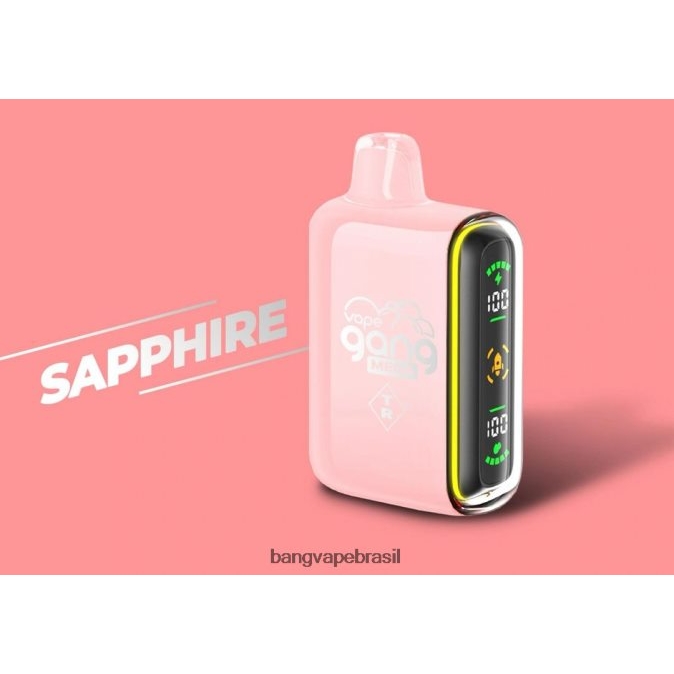 Vape Gang MEGA 20.000 baforadas de vape descartável (caixa com 5) - 8BDZ0259 Bang Disposable Vape Flavors safira