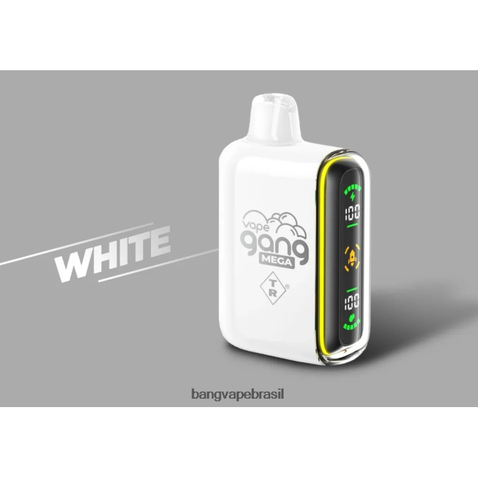 Vape Gang MEGA 20.000 baforadas de vape descartável (caixa com 5) - 8BDZ0260 Bang Vape Flavors branco